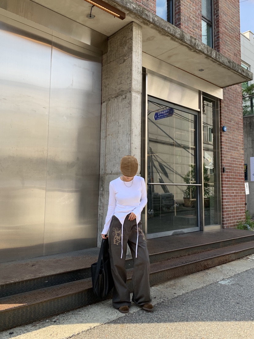 SUNDER MARKET東大門㊣代購女裝新款熱賣推薦休閑褲不含腰帶SUNDER MARKET休閑褲