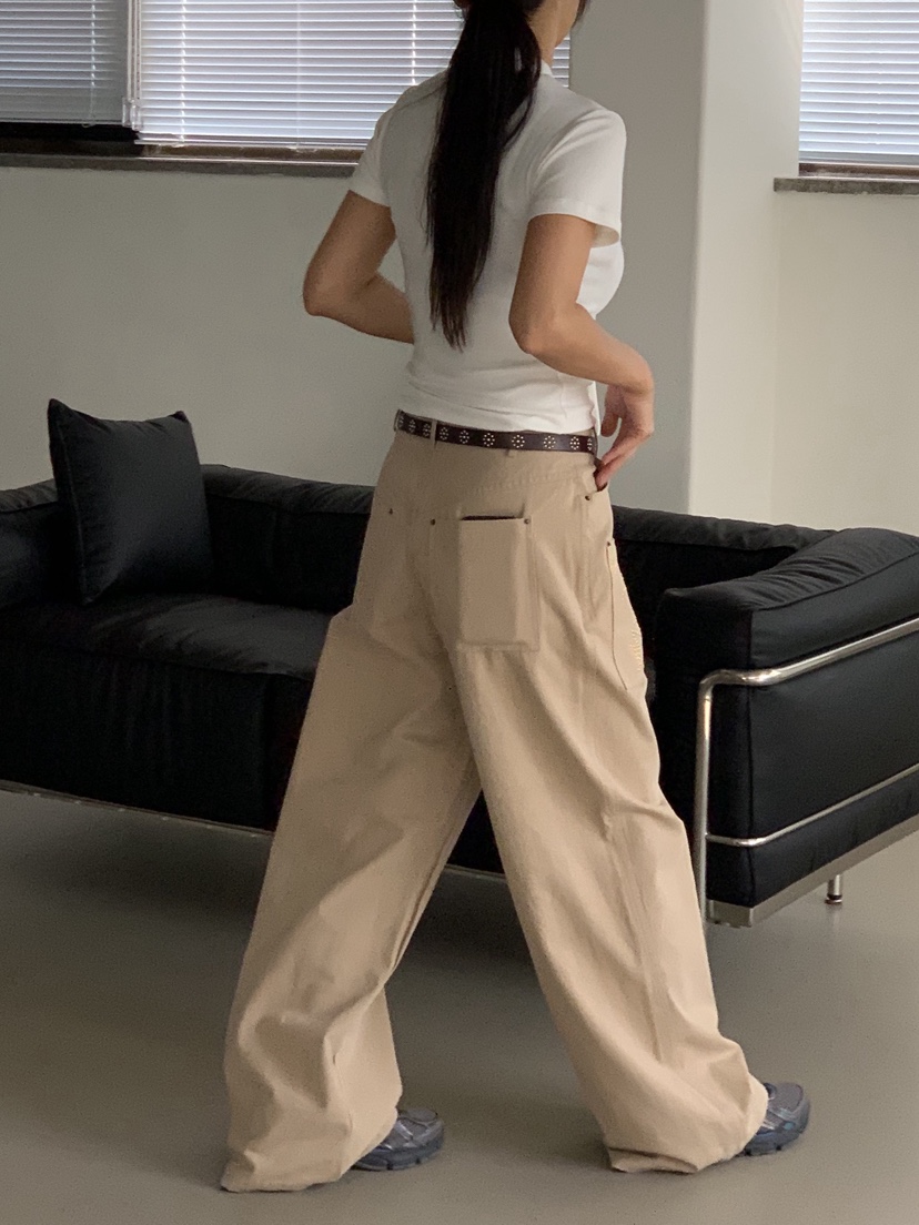 SUNDER MARKET東大門㊣代購女裝新款熱賣推薦休閑褲不含腰帶SUNDER MARKET休閑褲