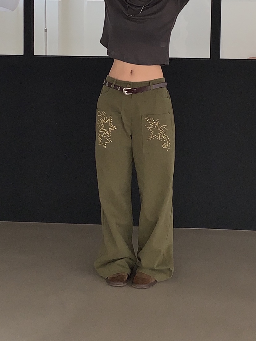 SUNDER MARKET東大門㊣代購女裝新款熱賣推薦休閑褲不含腰帶SUNDER MARKET休閑褲