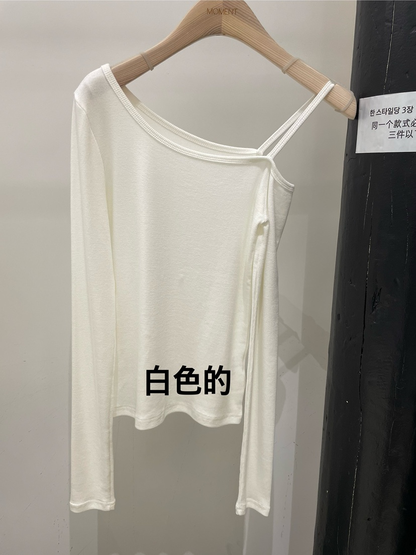 MOMENT東大門㊣直郵女裝新款休閑真品熱賣推薦職業人氣長袖T恤MOMENT/RECOVER長袖T恤