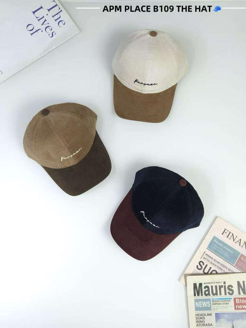 THE HAT-P東大門㊣代購女士新品熱賣人氣推薦職業帽子燈心絨THE HAT帽子