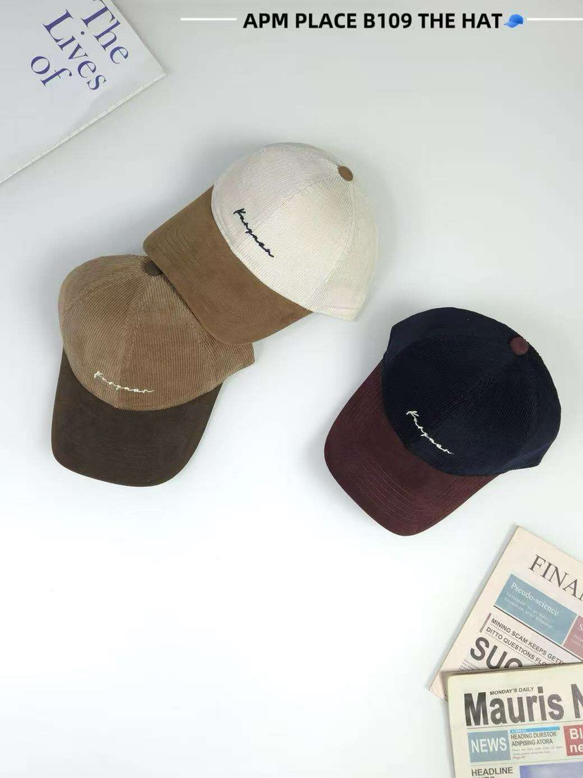 THE HAT-P東大門㊣代購女士新品熱賣人氣推薦職業帽子燈心絨THE HAT帽子