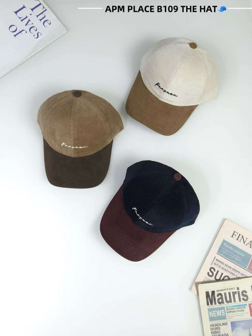 THE HAT-P東大門㊣代購女士新品熱賣人氣推薦職業帽子燈心絨THE HAT帽子