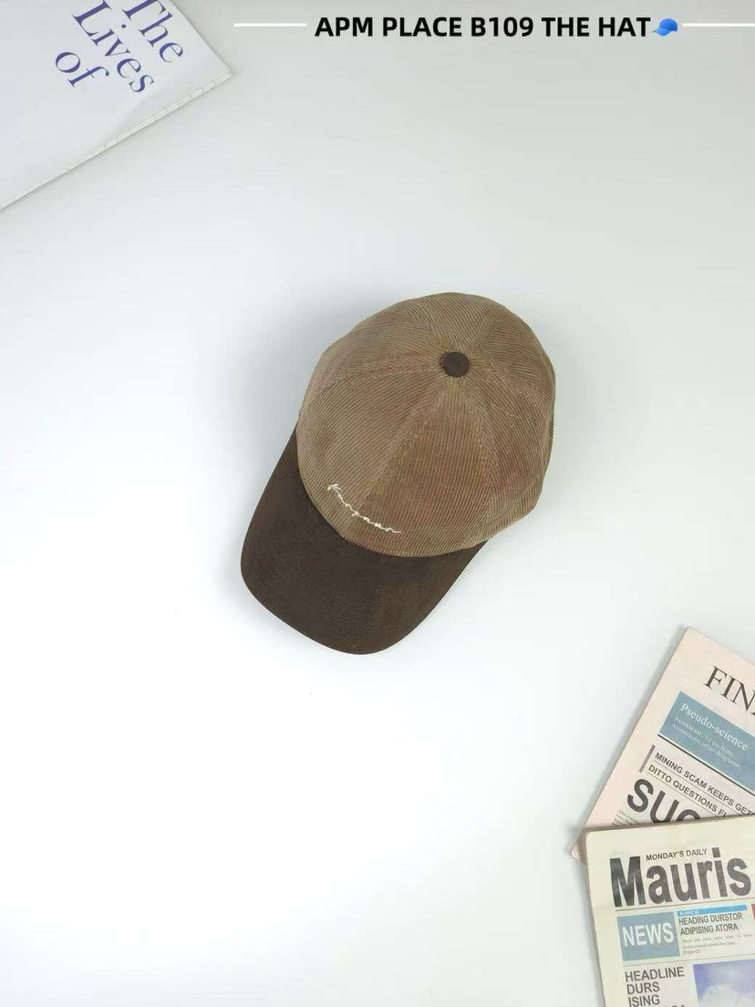 THE HAT-P東大門㊣代購女士新品熱賣人氣推薦職業帽子燈心絨THE HAT帽子圖色3