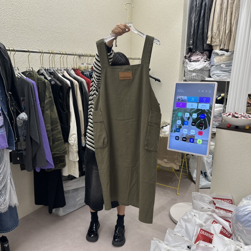 DRAWING東大門㊣直郵女裝新款職業熱賣人氣推薦休閑時尚連衣裙DRAWING連衣裙