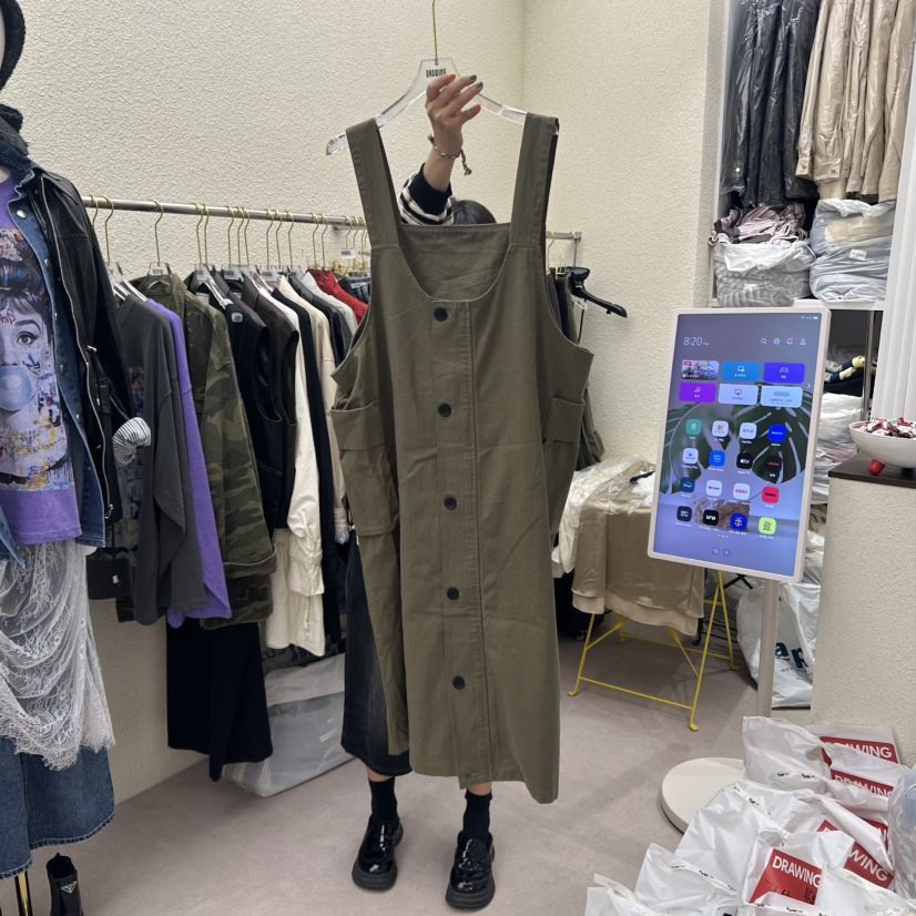 DRAWING東大門㊣直郵女裝新款職業熱賣人氣推薦休閑時尚連衣裙DRAWING連衣裙