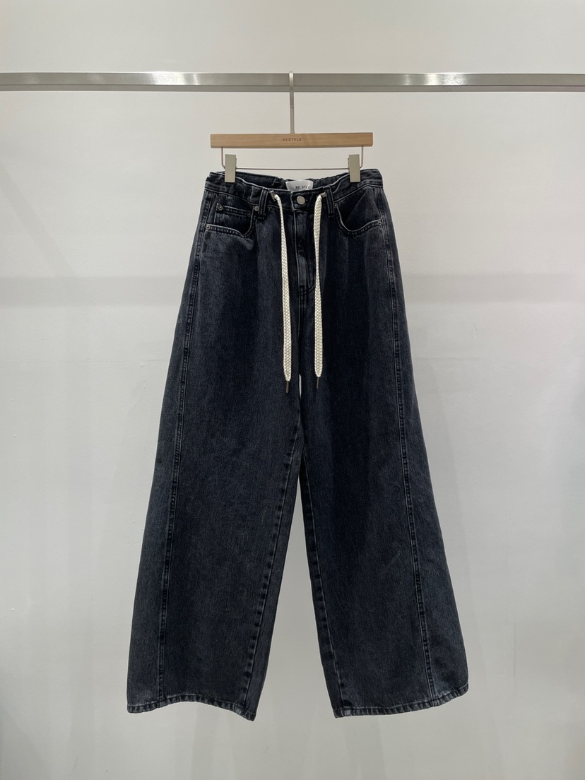 RE STYLE-Q韓國直郵㊣女士新款職業推薦熱賣時尚人氣牛仔褲RE STYLE牛仔褲圖色2