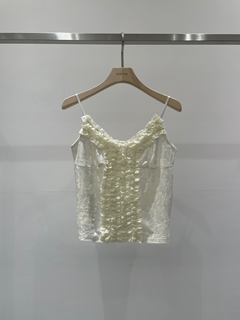 RE STYLE-Q東大門㊣實拍女士新品職業25秋冬吊帶背心天鵝絨RE STYLE吊帶/背心