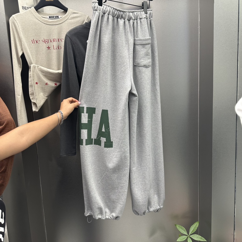 NUEUN東大門㊣實拍女士新品休閑職業真品25秋冬時尚推薦休閑褲NUEUN/SEEOT休閑褲