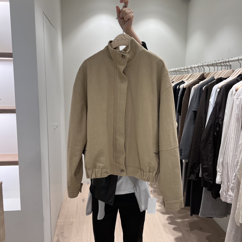 LIFFEY韓國代購㊣女裝新品25秋冬職業時尚熱賣夾克口袋棉質LIFFEY夾克