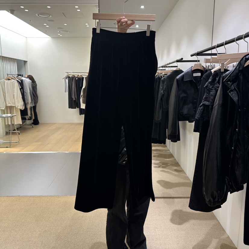VEGETABLE東大門㊣實拍女裝新款真品時尚休閑25秋冬休閑褲天鵝絨VEGETABLE休閑褲