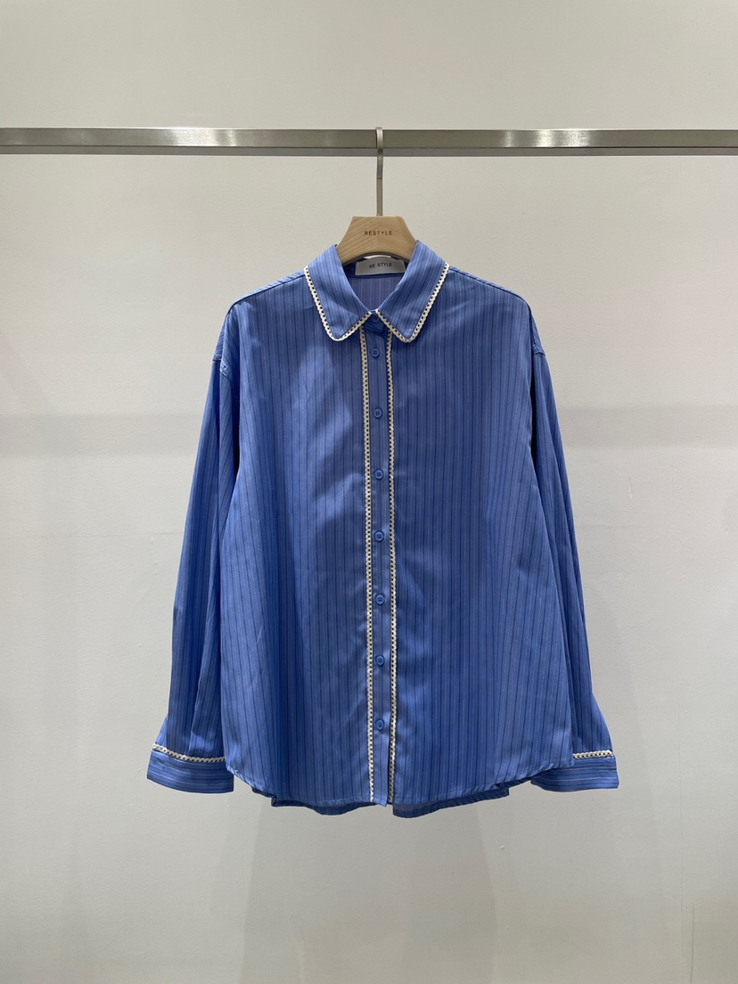RE STYLE-Q東大門㊣代購女士新品職業熱賣25秋冬襯衫蕾絲衫RE STYLE襯衫/蕾絲衫圖色2
