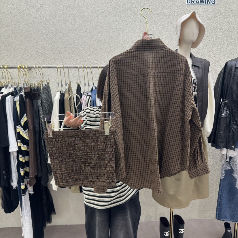DRAWING東大門㊣代購女士新品休閑推薦熱賣25秋冬套裝兩件套DRAWING套裝