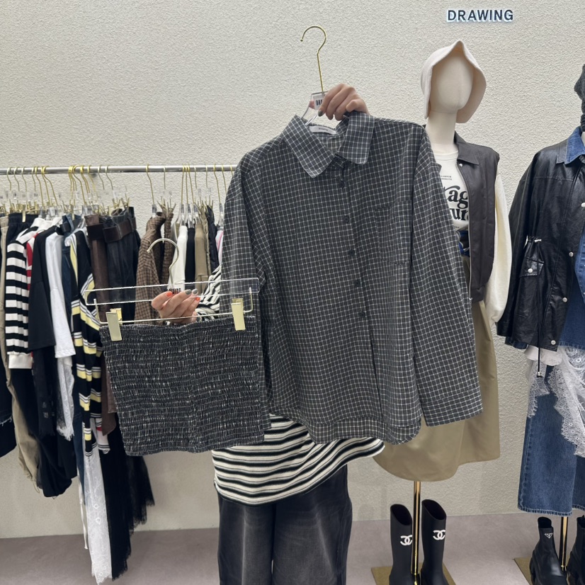 DRAWING東大門㊣代購女士新品休閑推薦熱賣25秋冬套裝兩件套DRAWING套裝