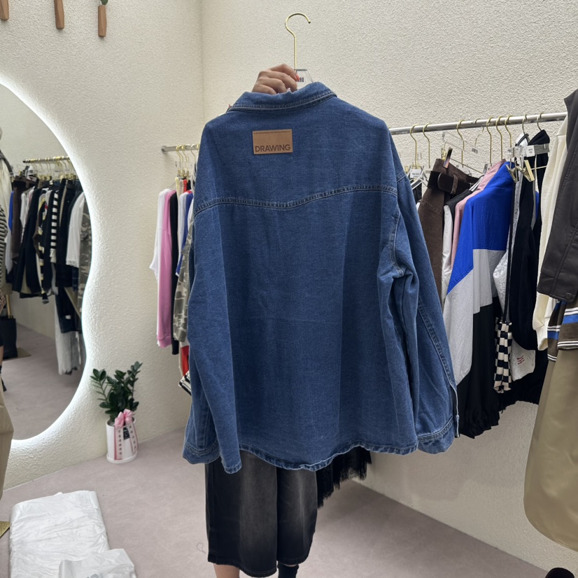 DRAWING韓國直郵㊣女裝新品職業時尚熱賣25秋冬推薦襯衫蕾絲衫DRAWING襯衫/蕾絲衫