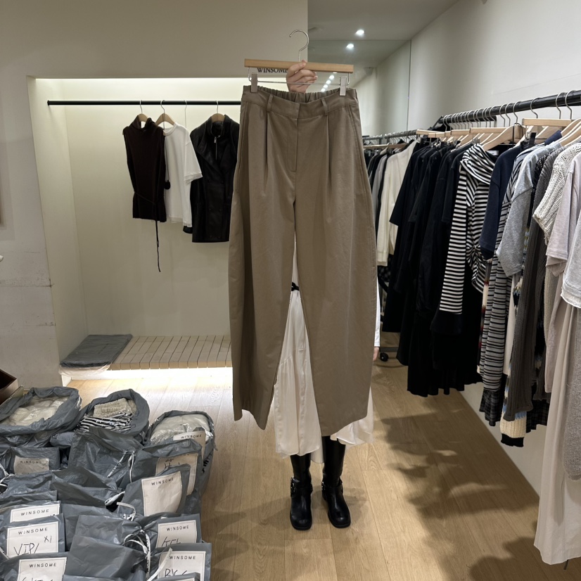 WINSOME東大門㊣實拍女士新品休閑推薦真品熱賣時尚職業休閑褲WINSOME休閑褲圖色2