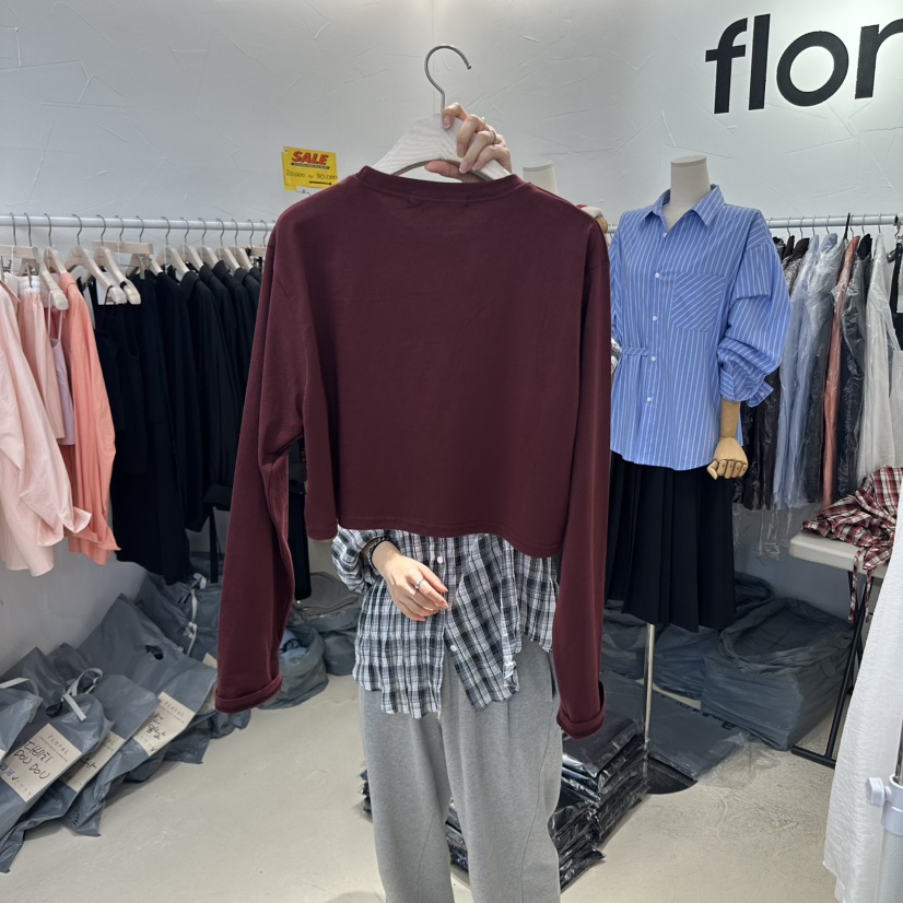FLORAL東大門㊣代購女裝新品人氣職業熱賣真品25秋冬長袖T恤FLORAL長袖T恤