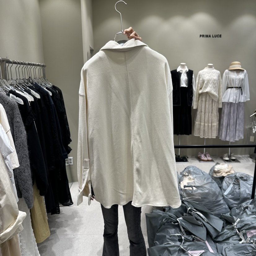 PRIMA LUCE東大門㊣直郵女士新款25秋冬襯衫蕾絲衫不含內搭CHARLOTTE襯衫/蕾絲衫