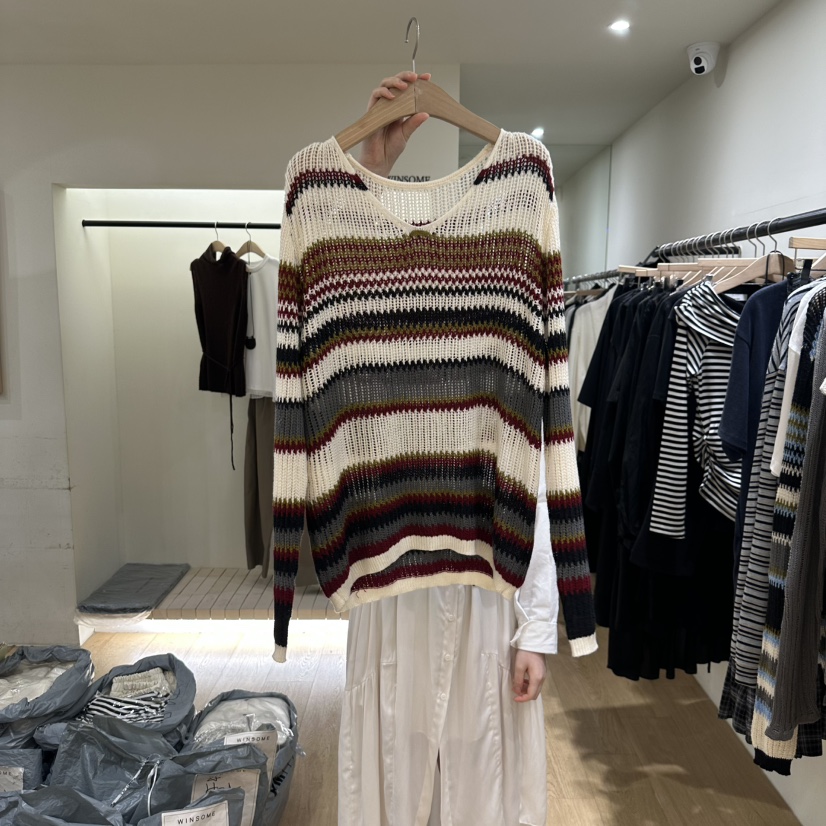 WINSOME韓國代購㊣女士新品人氣25秋冬時尚推薦真品熱賣針織衫WINSOME針織衫圖色2