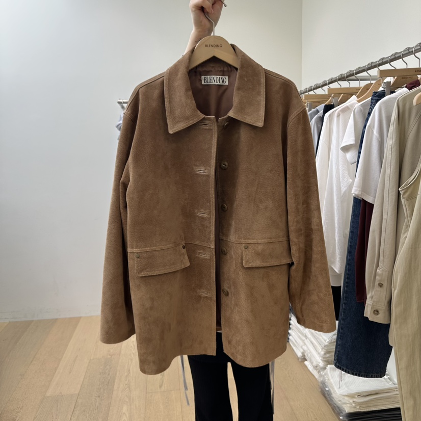 BLENDING-p東大門㊣實拍女裝新款真品熱賣25秋冬夾克不含內搭BLENDING夾克