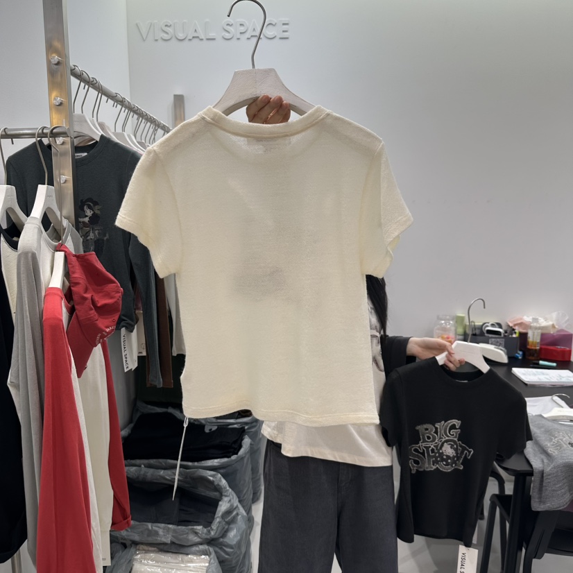 VISUAL SPACE東大門㊣直郵女裝新款25秋冬休閑推薦時尚T恤VISUAL SPACET恤