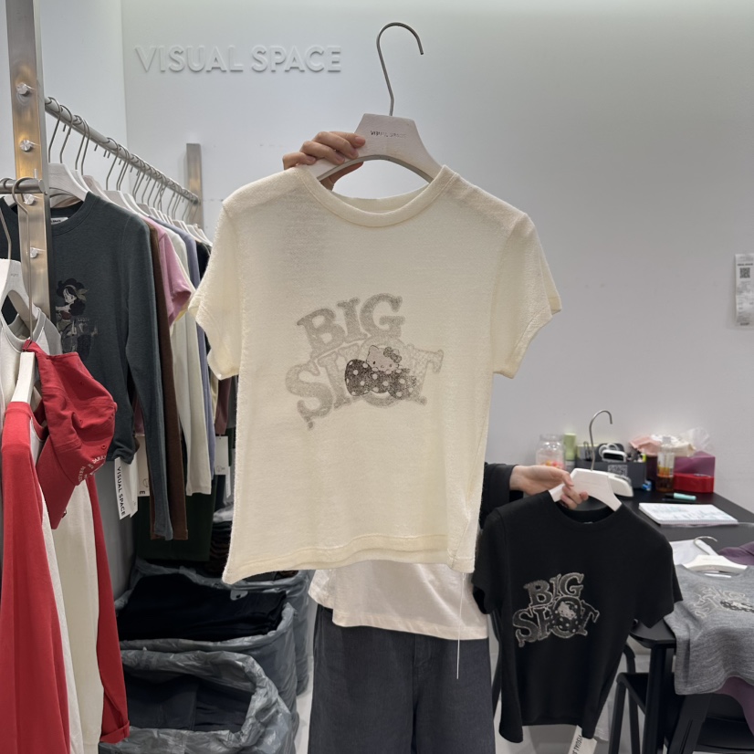 VISUAL SPACE東大門㊣直郵女裝新款25秋冬休閑推薦時尚T恤VISUAL SPACET恤