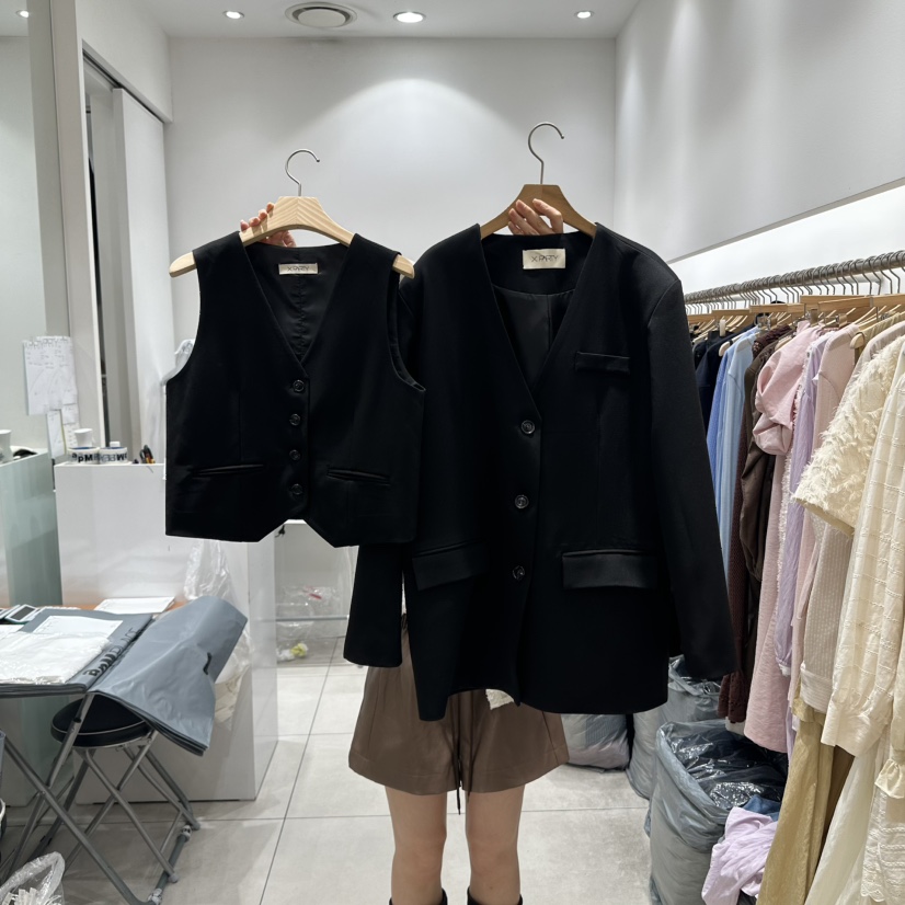 XPARTY韓國直郵㊣女裝新品推薦25秋冬職業真品熱賣套裝兩件套XPARTY套裝圖色2