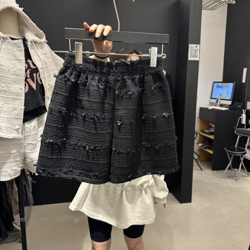 A.CES東大門㊣實拍女裝新款推薦休閑真品職業熱賣短褲粗花呢A.CES短褲