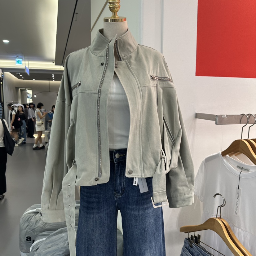 ATPZ韓國代購㊣女士新品真品25秋冬推薦休閑熱賣職業時尚夾克ATTENTION PLEAES夾克圖色1