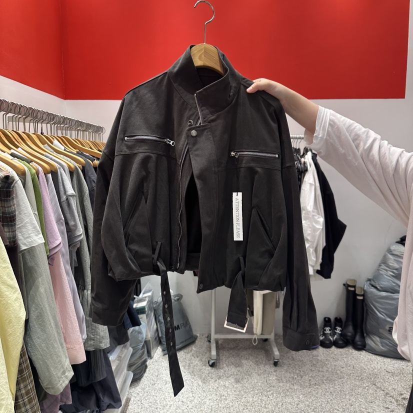 ATPZ韓國代購㊣女士新品真品25秋冬推薦休閑熱賣職業時尚夾克ATTENTION PLEAES夾克圖色3