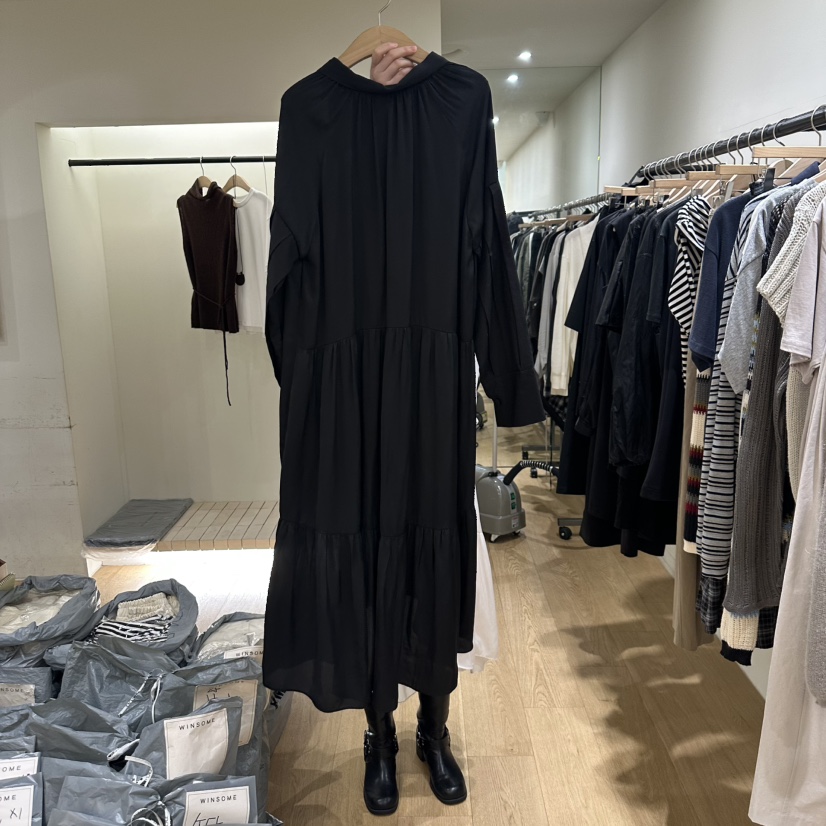 WINSOME韓國代購㊣女士新款推薦職業休閑熱賣連衣裙不含腰帶WINSOME連衣裙