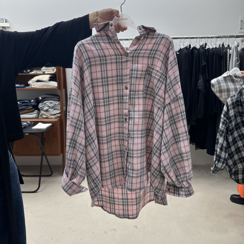 INTHEEND東大門㊣代購女裝新款休閑25秋冬真品時尚襯衫蕾絲衫INTHEEND襯衫/蕾絲衫圖色1