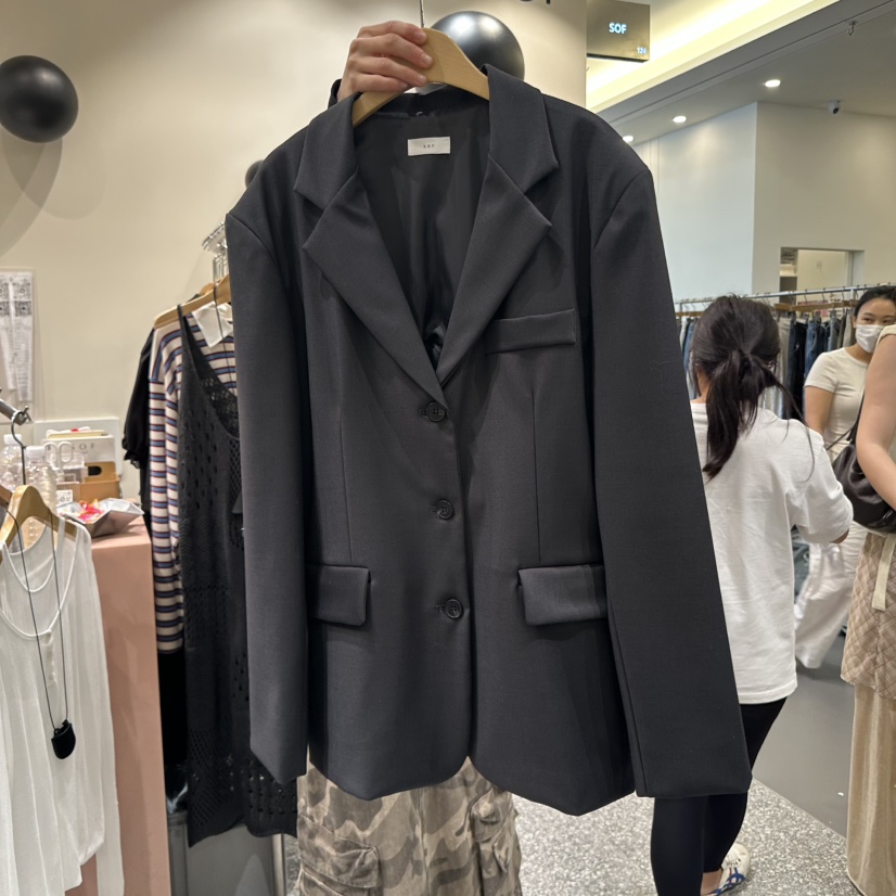 SOF韓國代購㊣女裝新品推薦休閑真品人氣時尚熱賣職業25秋冬夾克SOF夾克圖色2