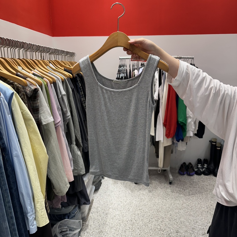 ATPZ韓國代購㊣女裝新品人氣熱賣職業休閑時尚推薦吊帶背心ATTENTION PLEAES吊帶/背心圖色2