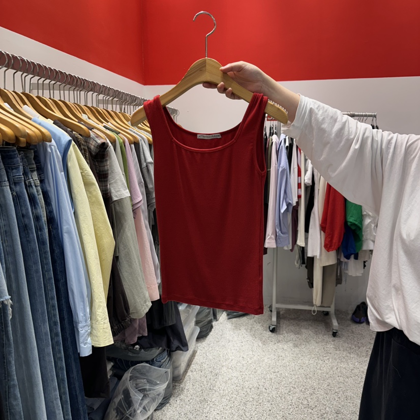 ATPZ韓國代購㊣女裝新品人氣熱賣職業休閑時尚推薦吊帶背心ATTENTION PLEAES吊帶/背心圖色3