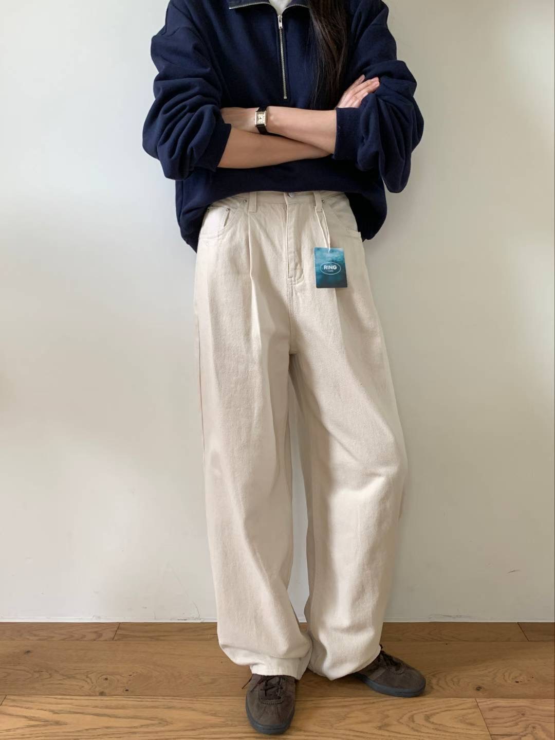MISSJEAN東大門㊣實拍女裝新品熱賣25秋冬休閑人氣職業休閑褲MISSJEAN休閑褲