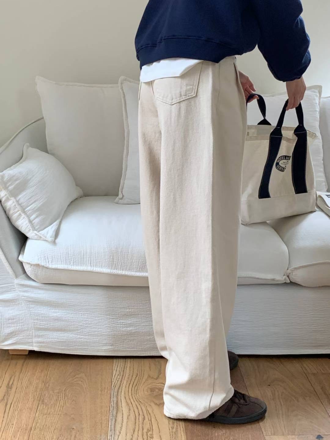 MISSJEAN東大門㊣實拍女裝新品熱賣25秋冬休閑人氣職業休閑褲MISSJEAN休閑褲