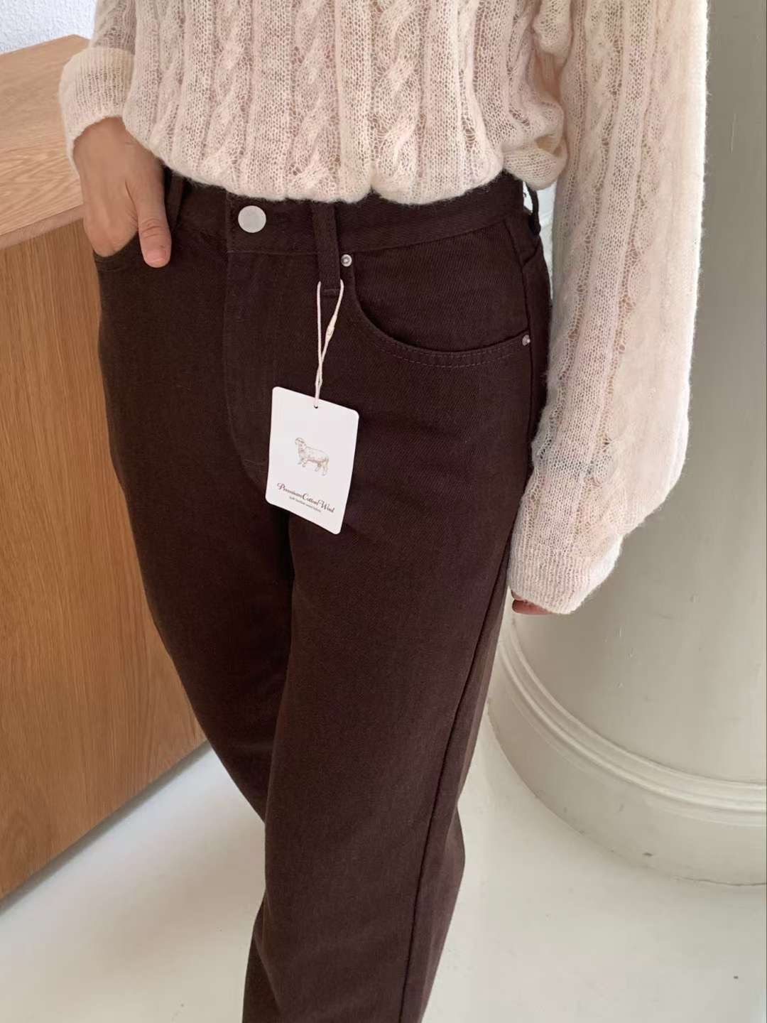 MISSJEAN東大門㊣實拍女士新款時尚人氣25秋冬職業熱賣休閑褲MISSJEAN休閑褲
