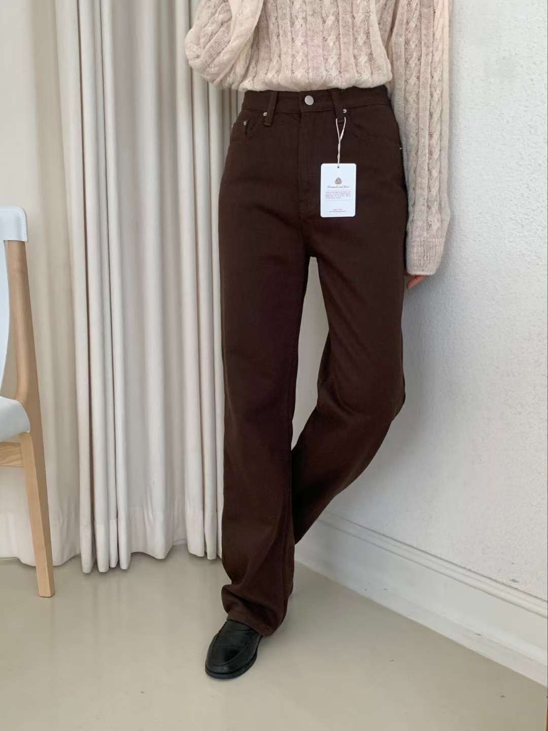 MISSJEAN東大門㊣實拍女士新款時尚人氣25秋冬職業熱賣休閑褲MISSJEAN休閑褲圖色1
