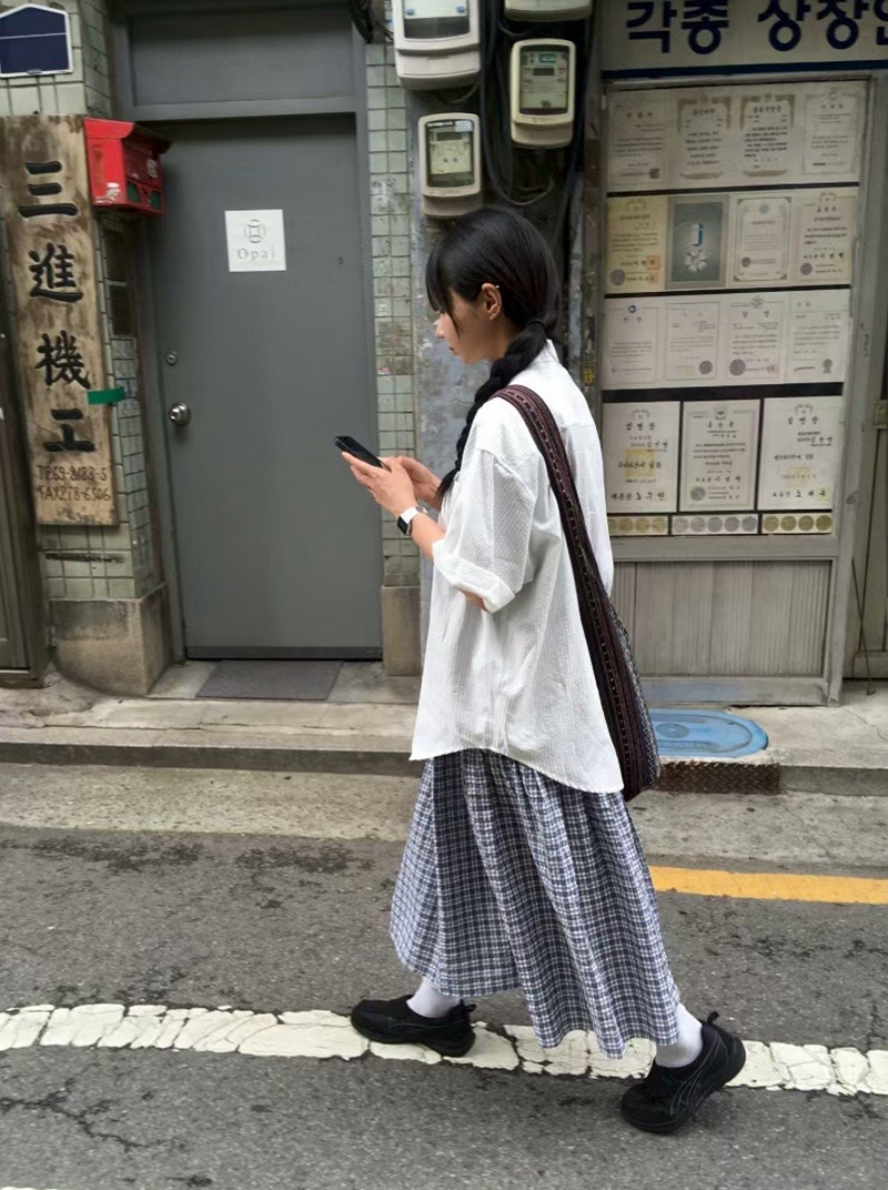LIVING/CO-씨오-T韓國代購㊣女裝新款真品時尚休閑職業長裙CO CO/LIVING長裙