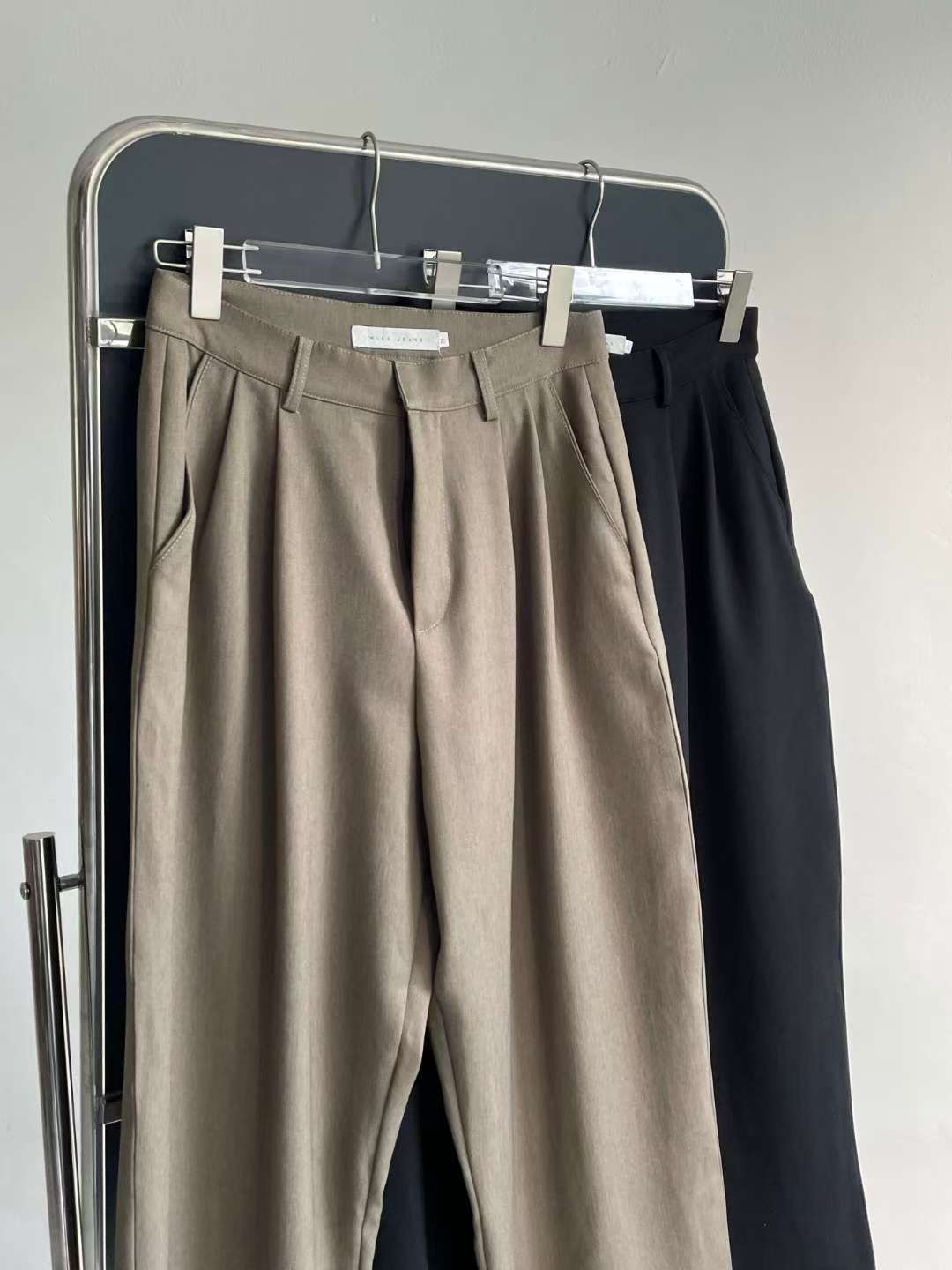 MISSJEAN東大門㊣實拍女士新品25秋冬職業熱賣休閑褲不含腰帶MISSJEAN休閑褲