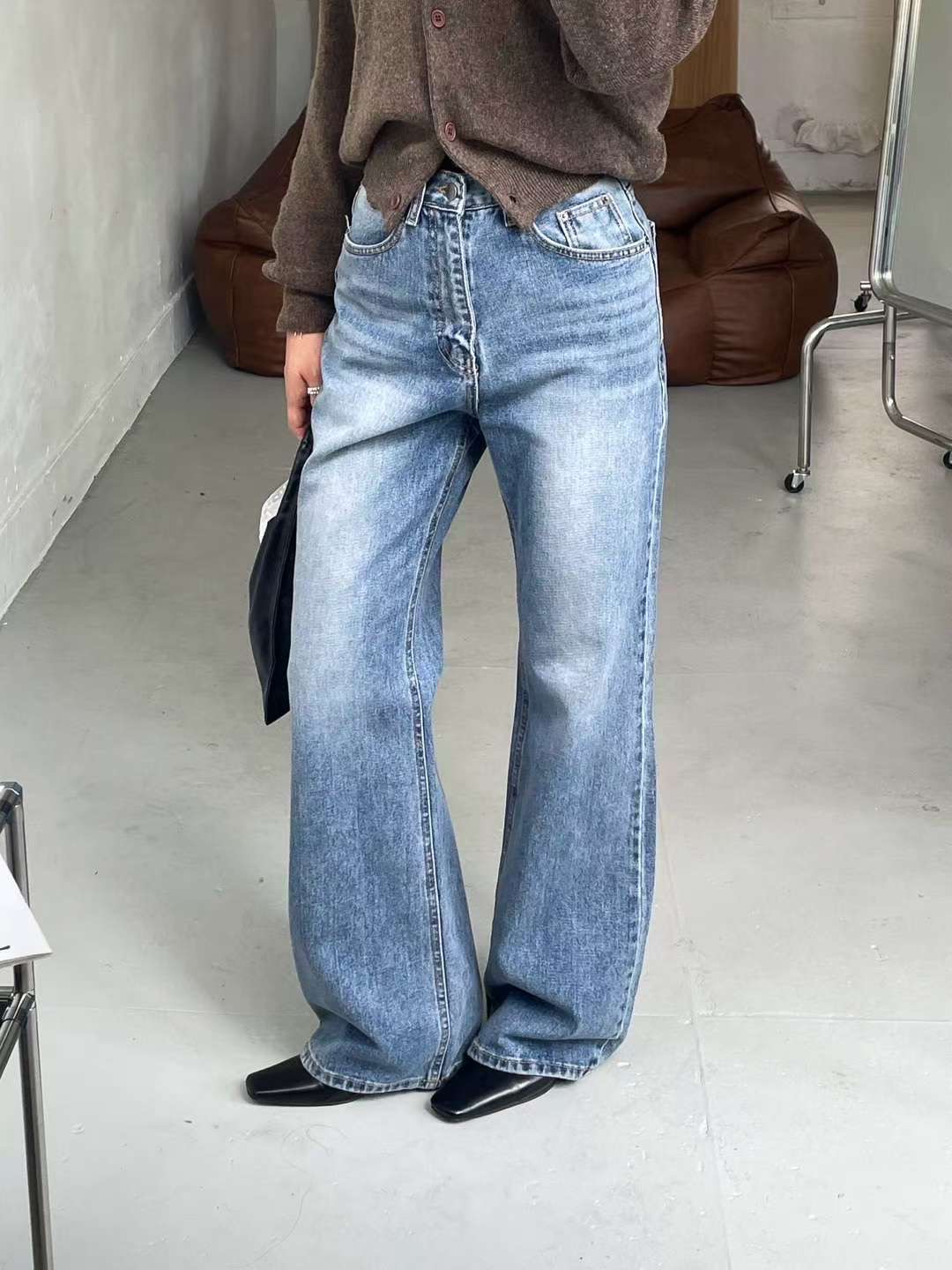 MISSJEAN東大門㊣實拍女裝新款職業休閑時尚真品推薦牛仔褲MISSJEAN牛仔褲