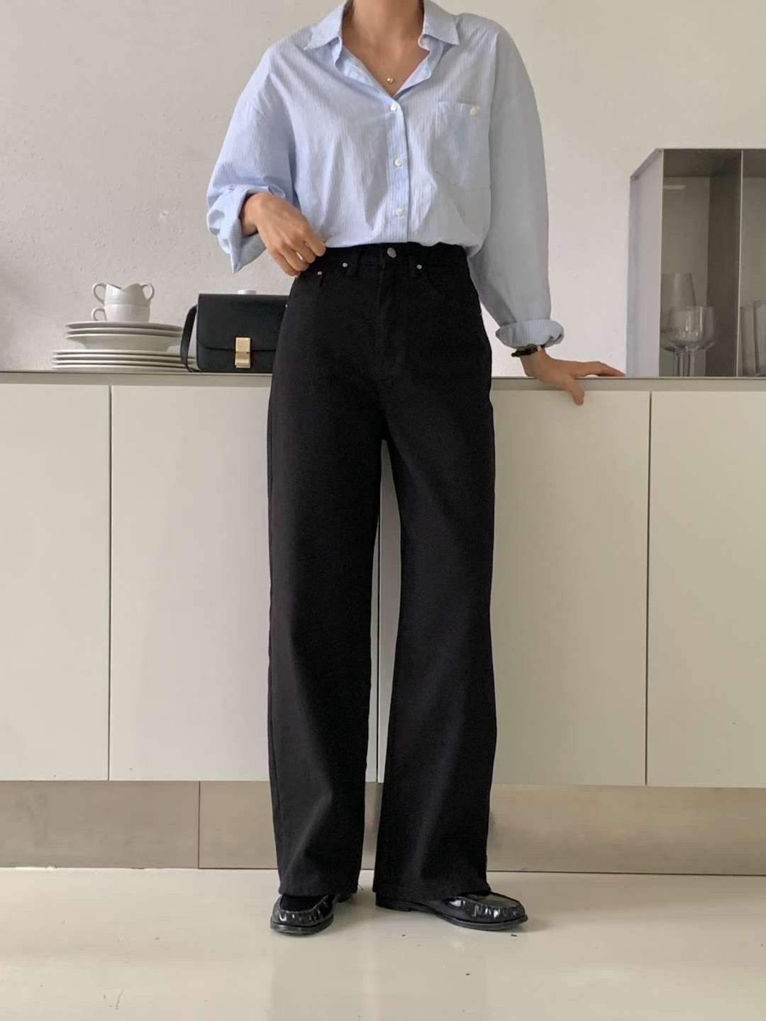 MISSJEAN東大門㊣直郵女裝新款25秋冬真品時尚職業推薦休閑褲MISSJEAN休閑褲圖色2