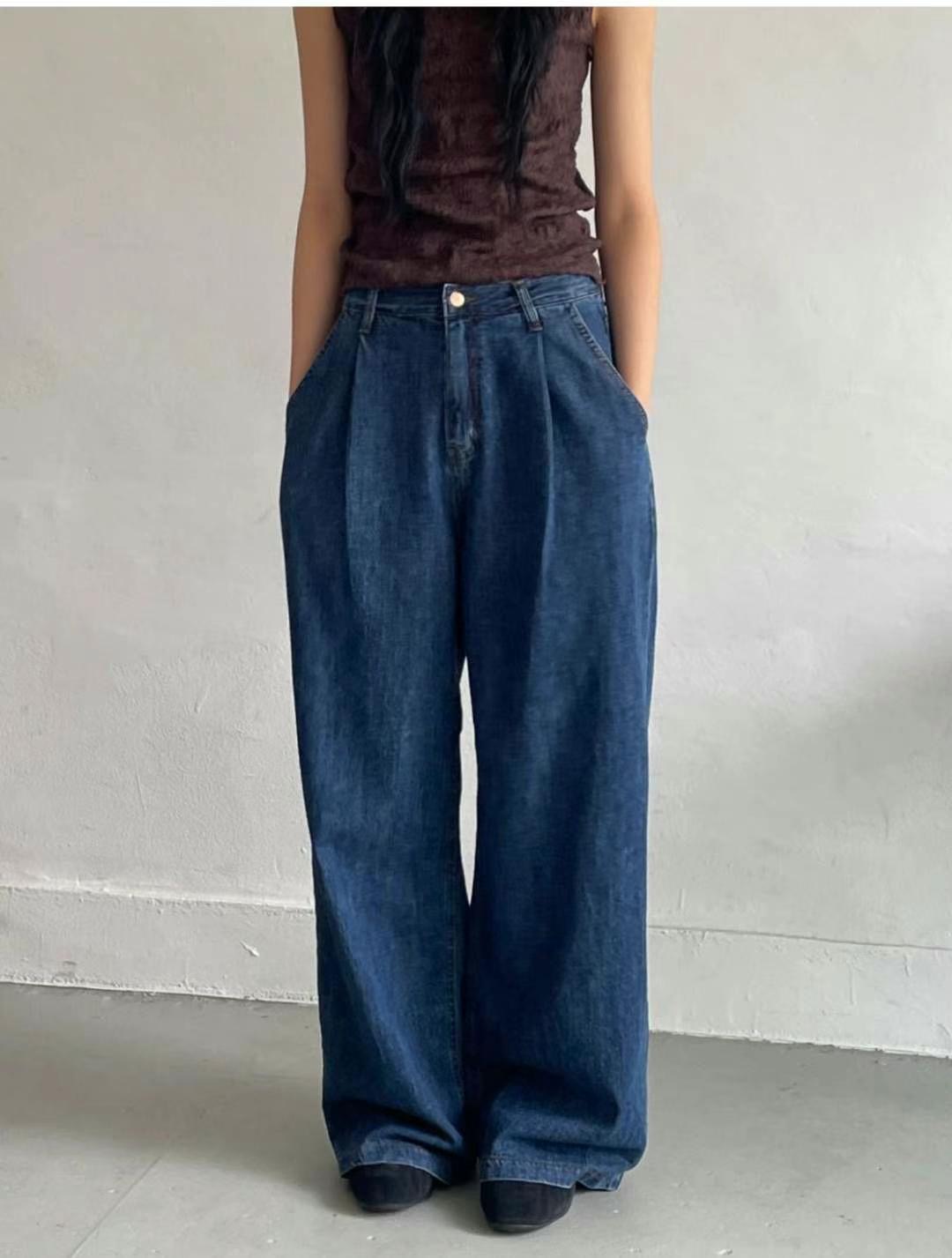 MISSJEAN東大門㊣直郵女士新品休閑推薦時尚熱賣25秋冬牛仔褲MISSJEAN牛仔褲