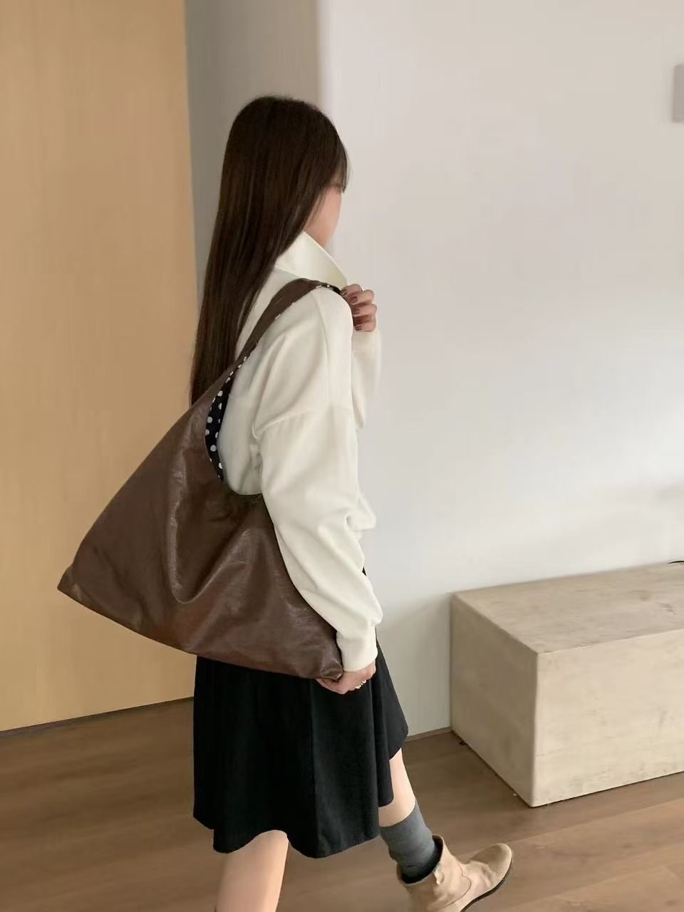 ORANGE-오렌지-OT韓國代購㊣女士新款真品單肩斜跨包雙面ORANGE單肩/斜跨包圖色3