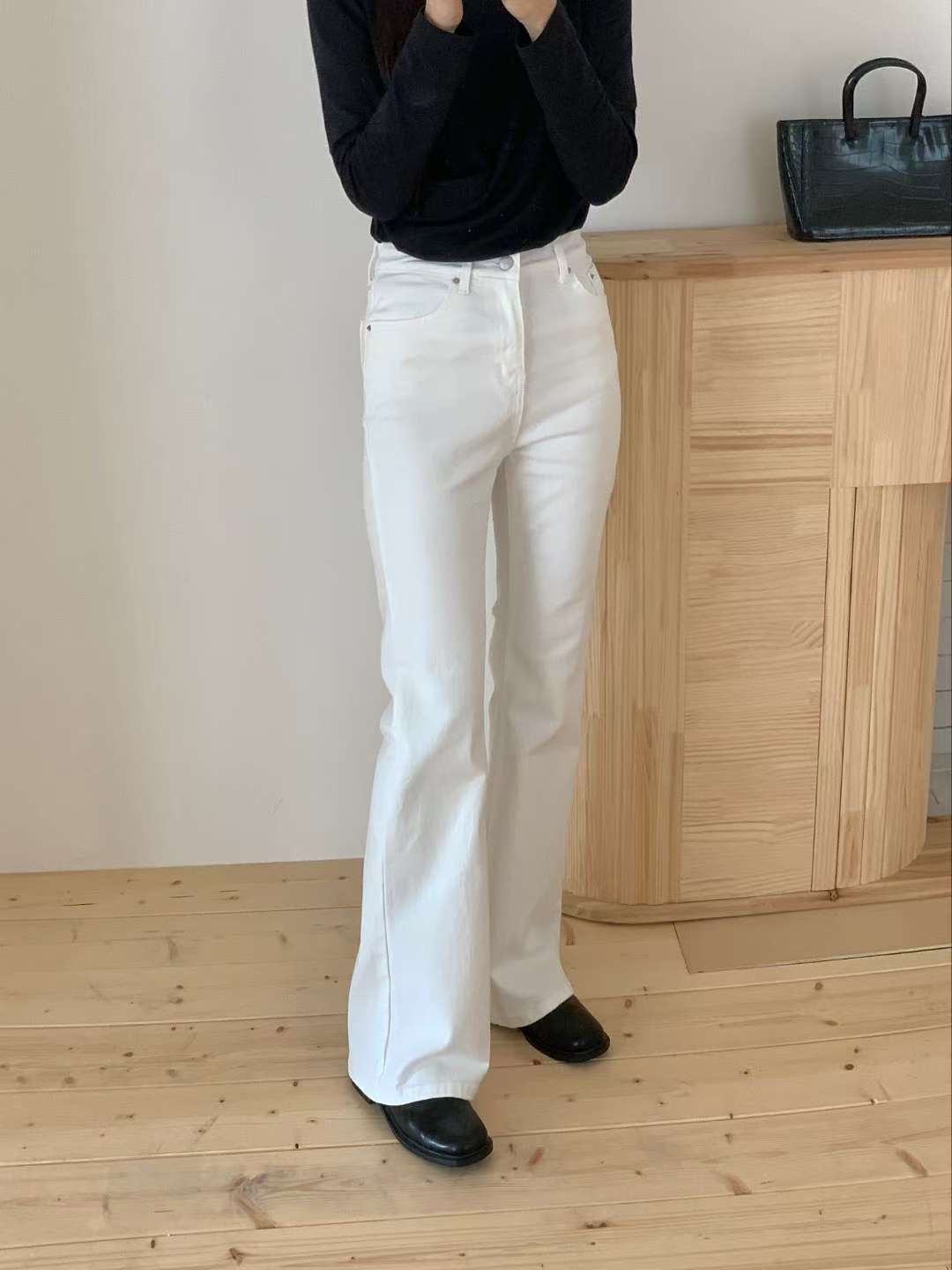 MISSJEAN東大門㊣代購女裝新品25秋冬時尚休閑人氣職業牛仔褲MISSJEAN牛仔褲圖色1