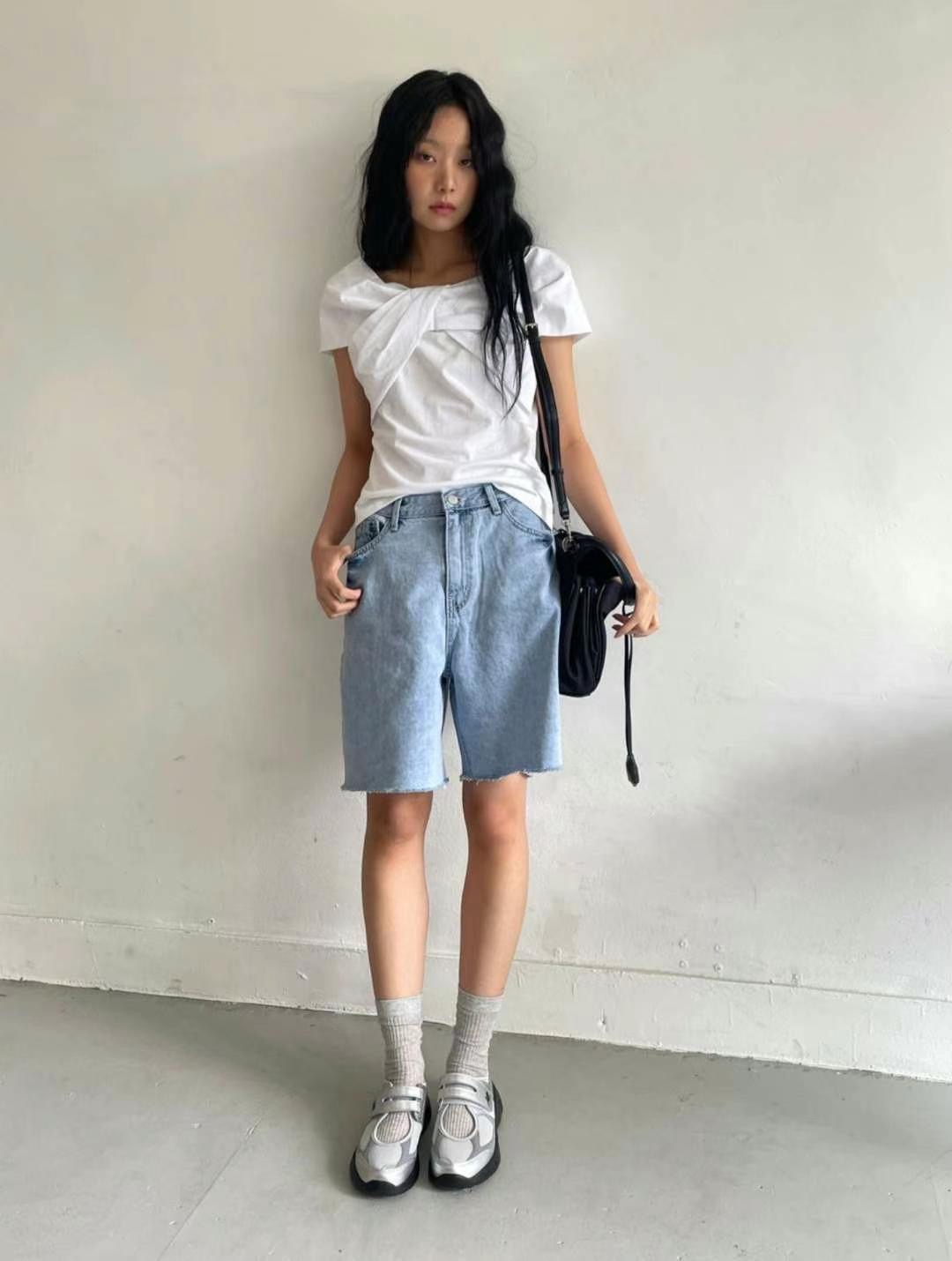 MISSJEAN東大門㊣實拍女裝新品休閑人氣25秋冬時尚推薦短褲MISSJEAN短褲