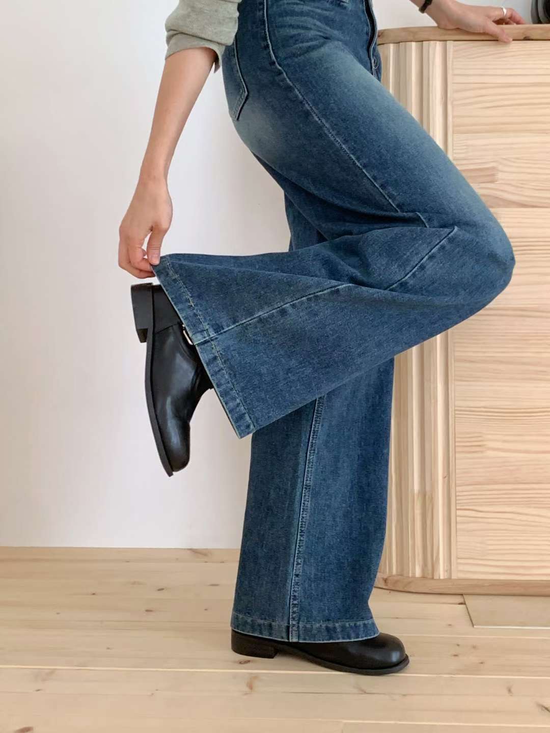 MISSJEAN東大門㊣實拍女士新款休閑真品時尚熱賣人氣牛仔褲MISSJEAN牛仔褲