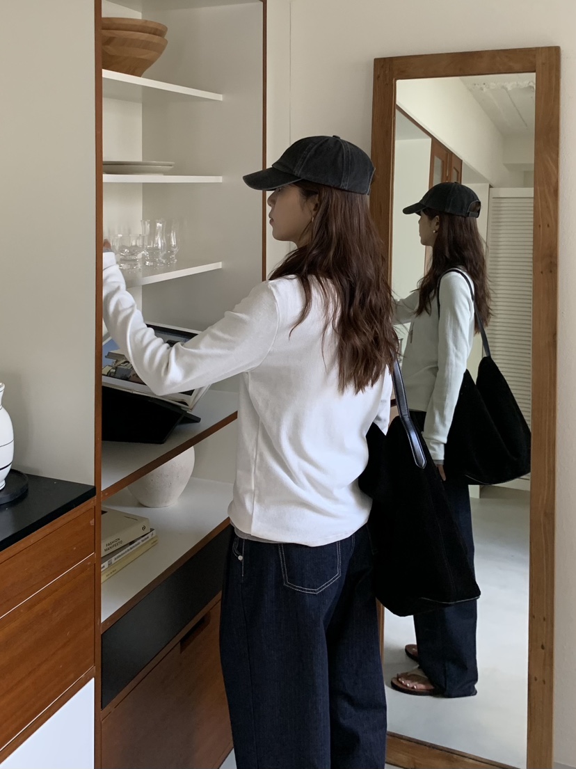 BAKING POWDER東大門㊣直郵女裝新款25秋冬職業時尚長袖T恤BAKING POWDER長袖T恤