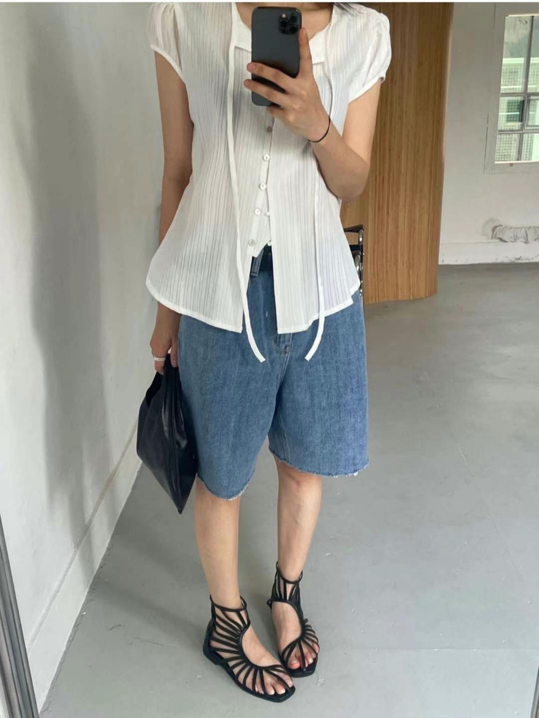 MISSJEAN東大門㊣代購女裝新品人氣推薦真品牛仔褲不含腰帶MISSJEAN牛仔褲